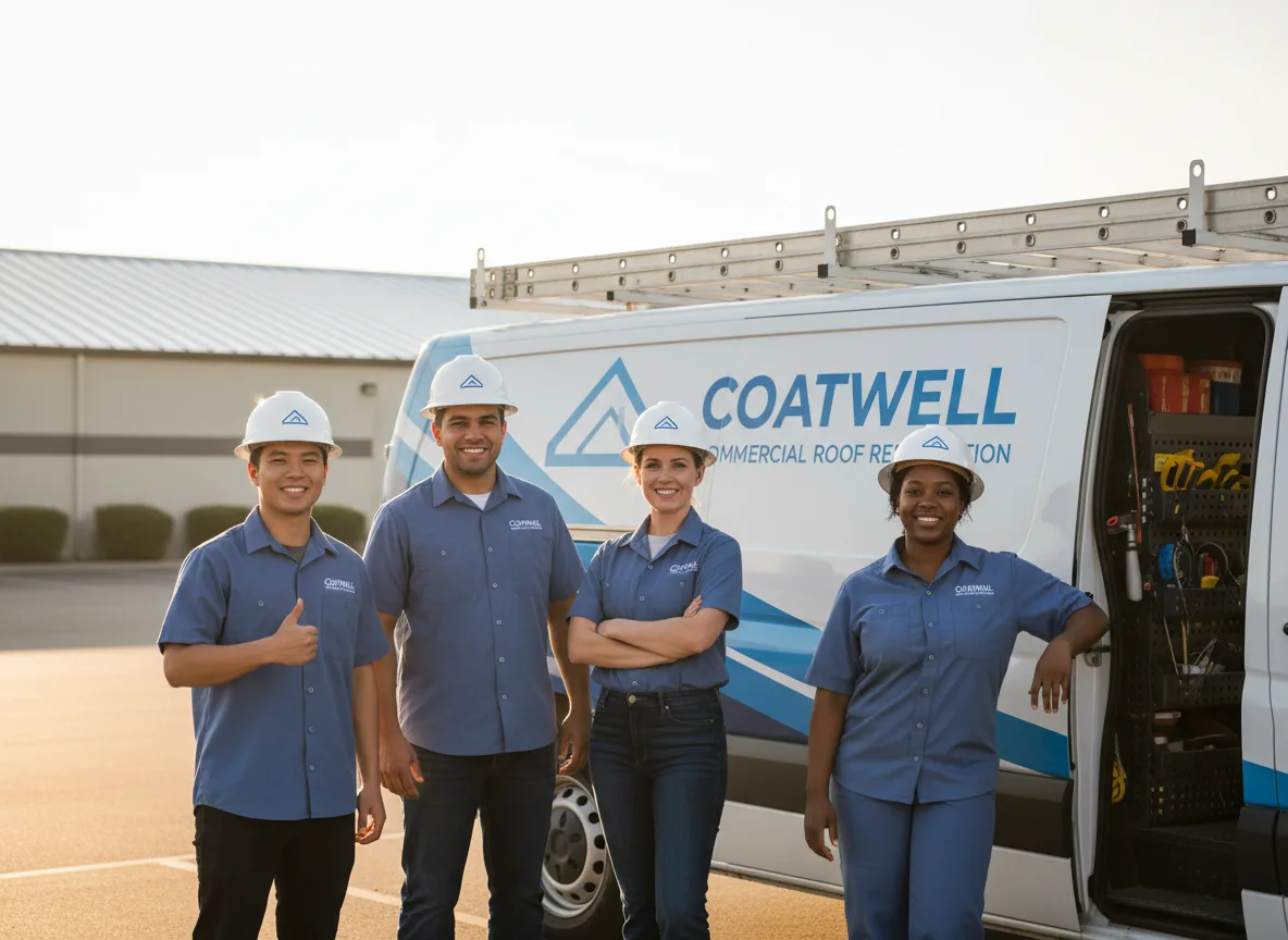 Commercial roof coating company in Richview, IL