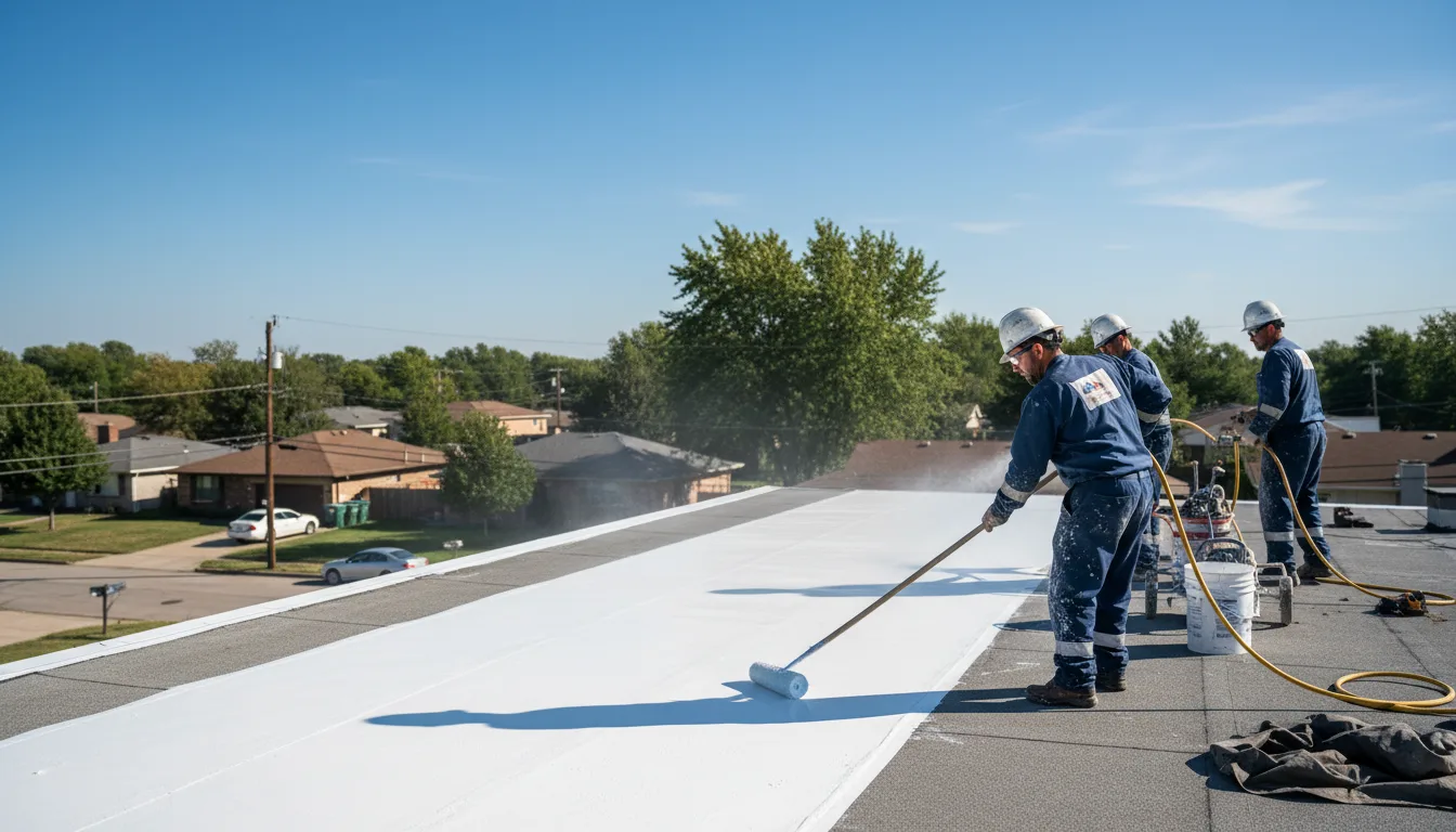 Commercial roof coating in Richview, IL near me